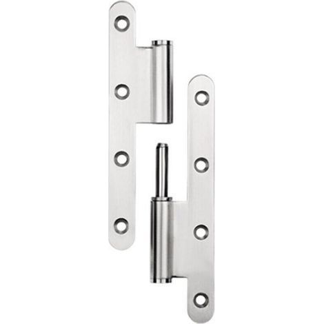 Left - Stainless steel hinge - thicken - 140x60x2.5mm (1/3)
