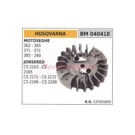 Volant magnétique HUSQVARNA 362 365 371 jonsered CS 2163 2165 040418
