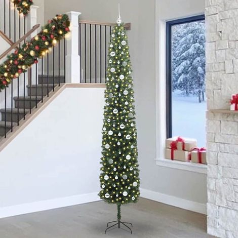 vidaXL Árbol de Navidad artificial Verde 270 cm PVC, Acero y Plástico (1/5)