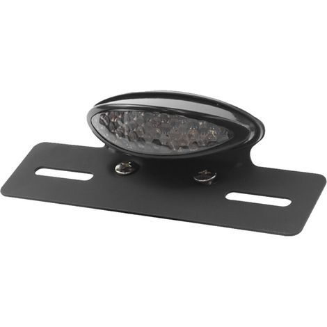 Feu arrière LED fumé pour moto. avec éclairage de plaque d'immatriculation et stop. style café racer. (1/5)