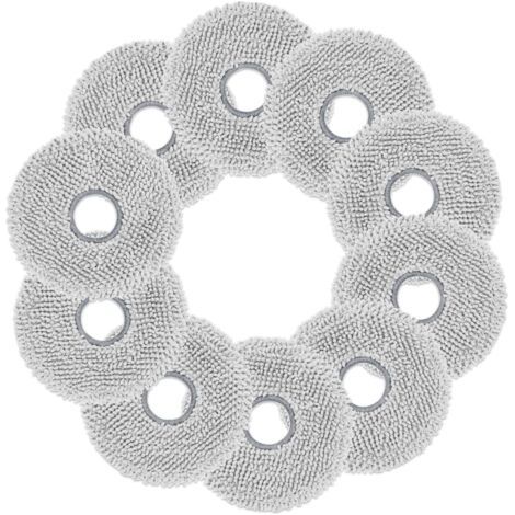 Lot de 10 lingettes de nettoyage T50 pour aspirateurs robots ECOVACS DEEBOT T30 Pro Omni, T30S Pro/Combo/Complete, T50 Omni/Pro/Max, N30 Pro, X5 et X2. Nouvelle microfibre améliorée et lingette de rec