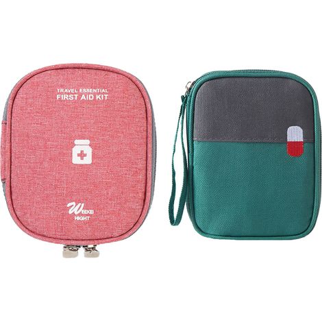 Sac De Premiers Secours - Fermeture Éclair À Ouverture Totale - Pour Voyage Bureau Extérieur - 1 Pièce