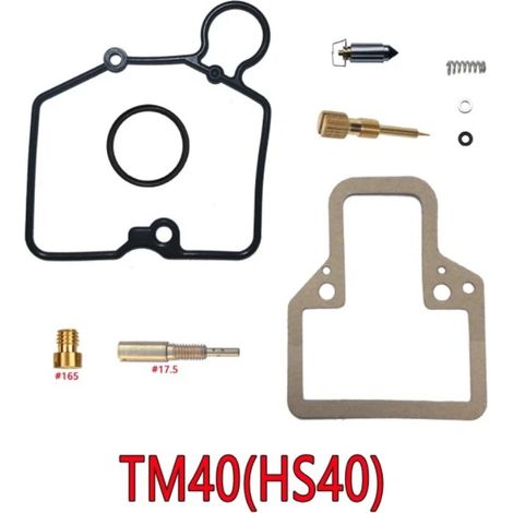 Reparatursatz für Mikuni TM40 Vergaser – Ersatzteile für Vergaser mit Pumpe, komplettes Set mit Dichtungen, Membranen, Nadeln und Schrauben-lsw