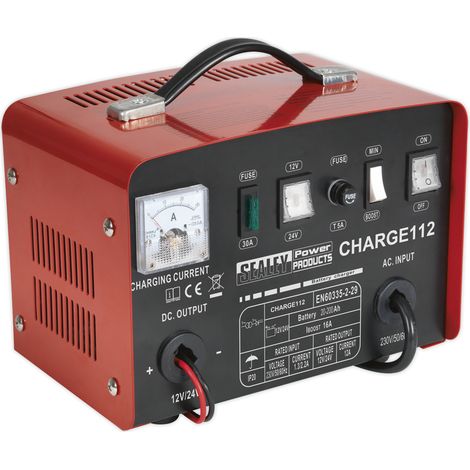 Sealey 12/24V Battery Charger 16A 230V CHARGE112 (1/2)