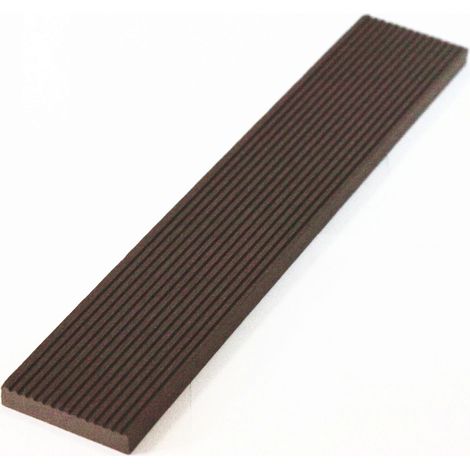 Green Outside – Lame de finition composite 2200x55x10mm pour terrasse et bardage – Coloris chocolat – Sans entretien – Garantie 7 ans (1/2)