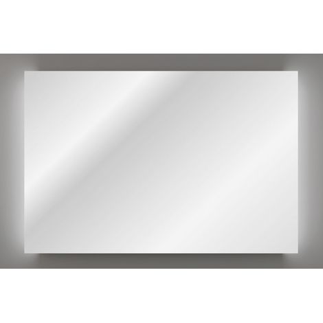 Miroir LED rectangulaire rétroéclairé sur les côtés 120 x 80 cm - Aura - Miroir salle de Bain - Livraison gratuite