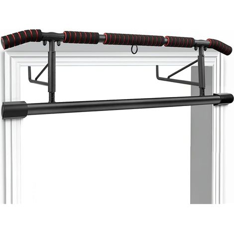 Barre de Traction Porte sans Perçage, Pull Up Bar avec Multi-Prises, Barre Traction Pliable Idéale pour Maison & Home Gym Bar de Traction (69-92cm) (1/5)