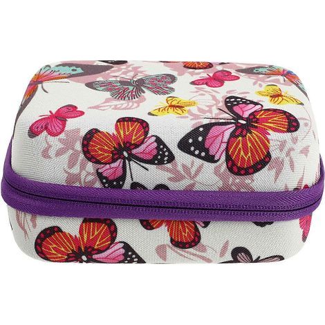 Bedruckter Beutel für ätherische Ölfläschchen, tragbare Aufbewahrungstasche – 17 x 12 x 7 cm – Lila (1/3)
