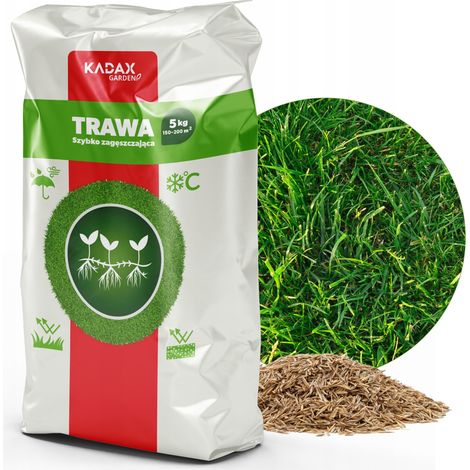 KADAX Rasensamen, Grassamen, schnellwachsendes Gras, Rasenpellets, 5 kg