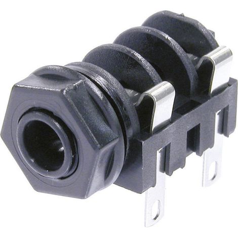 Neutrik NMJ4HF-S Klinken-Steckverbinder 6.35 mm Buchse, Einbau horizontal Polzahl: 2 Mono Schwarz 1