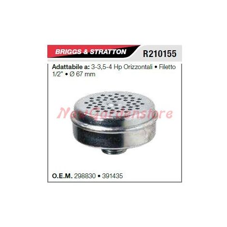 B&S Schalldämpfer-Schalldämpfer-Rasenmäher 3 PS horizontal R210155
