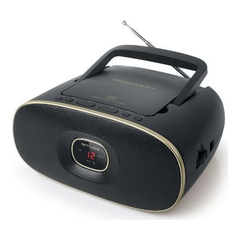 Senza K7 - Tuner FM/po - Ingresso Auxiliare - Nero + Bordo Oro - Muse