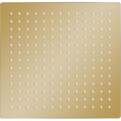 vidaXL Testa Doccia a Pioggia in Acciaio Inox 30x30 cm Quadrata