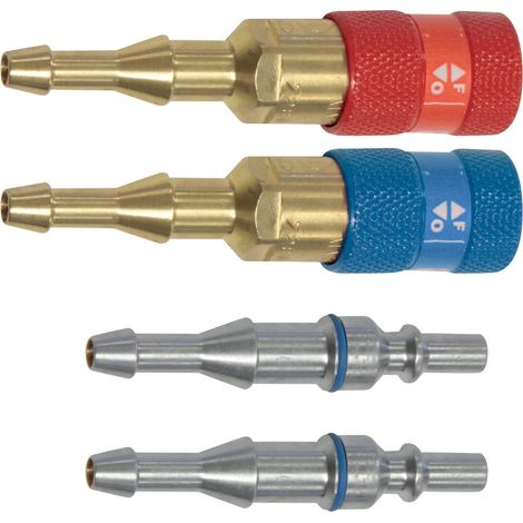 Set aus 2 Schnellkupplungen OX & AD + 4 Schellen Ø 6.3 mm - GYS - 039087