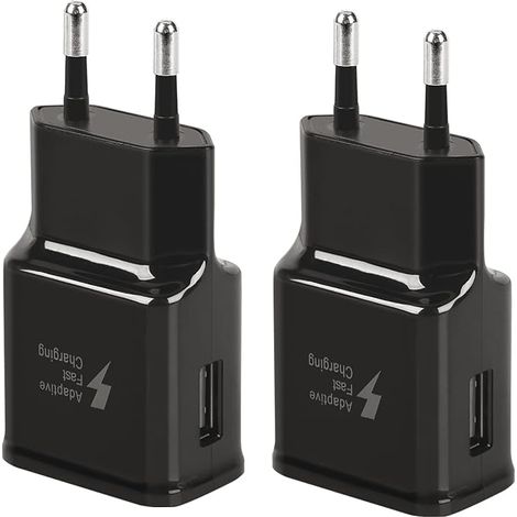 Adaptateurs de Prise de Chargeur d'alimentation USB 5V-2A 12/11/X 8/7/6 S22 S21 S20 S10 S5 S6 S7 S8 S9/Edge/Plus/Active 5/8/9/10 (1/5)