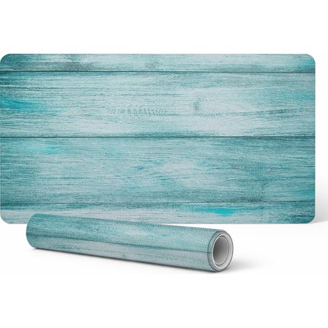 Alfombrilla para escritorio de videojuegos con estampado, tableros de madera en tonos pastel, 90x45 cm