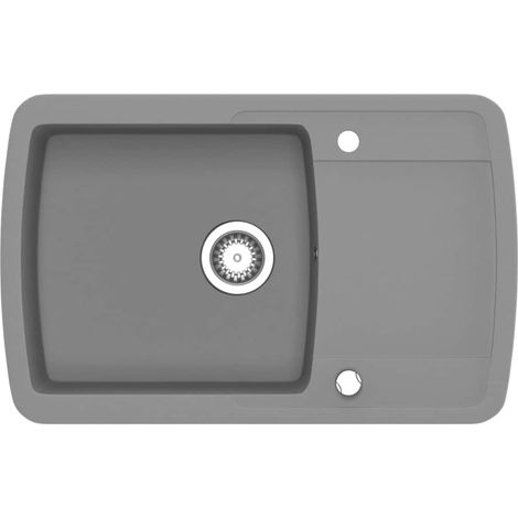 Maison Exclusive - Fregadero de cocina con un seno de granito gri (1/5)