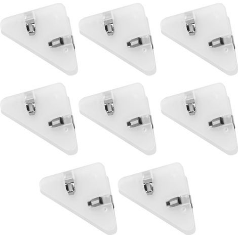 Juego de 8 pinzas blancas transparentes para dobladillos de pantalones y camisas, pinzas de costura reutilizables para acortar vaqueros y puños, pinzas antideslizantes para puños para reparaciones. (1/5)