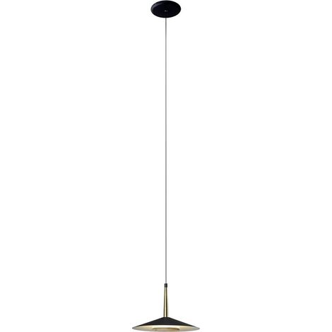 Plafonnier orion noir laiton 8w (1/5)