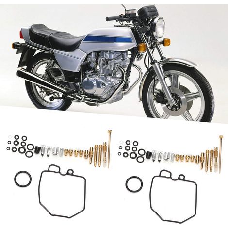 Pièces de moto, kit de réparation de carburateur pour Honda Hawk 400 CB400T CB400 N 1980-1981 (Q1) (1/5)