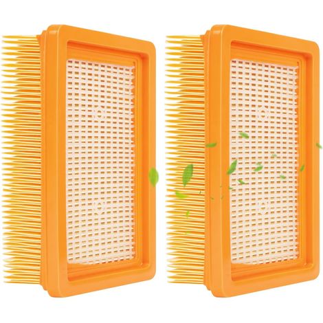 Lot de 2 Filtre Remplacement pour Aspirateur Kärcher WD4 WD5 WD6 MV4 MV5 MV6, Filtre Plissé Plat de Remplacement pour Kärcher (1/5)