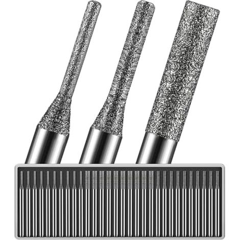 Juego de 30 brocas de diamante para vidrio, fresas con recubrimiento de diamante para Dremel, accesorios para herramientas rotativas para piedra y joyería (1/4)