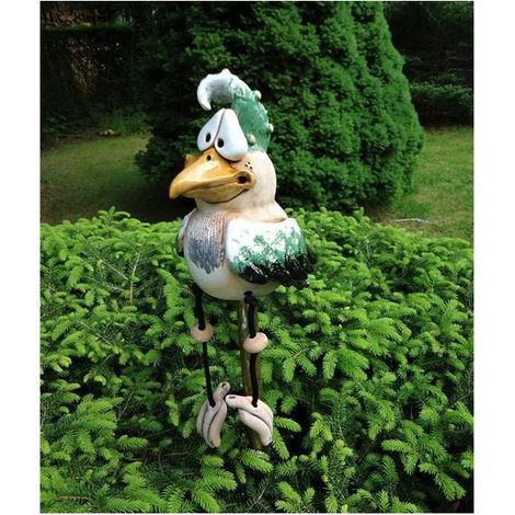 (Vert) Décoration de ferme de poulets excentrique, sculpture de paysage de cour de ferme en extérieur, artisanat en résine (1/4)