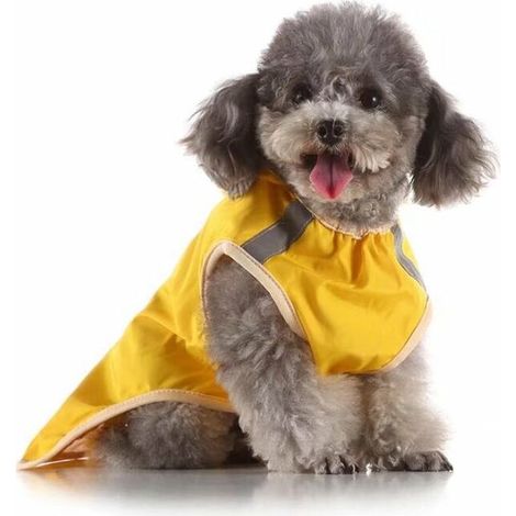 Imperméable pour animaux de compagnie chien imperméable grand chien Golden Retriever grand chien imperméable pour animaux de compagnie réfléchissant vêtements pour chien imperméable Poncho (Y (1/5)