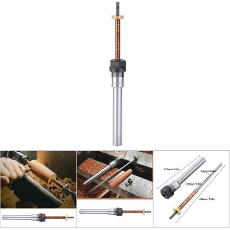 Mandrin de Tournage pour Stylos, Accessoire Mécanique à Tige Droite pour Tour à Bois (1/5)