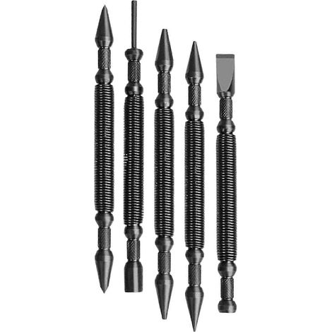 Ensemble de deux outils de pose de clous à double tête, pratique et portable, poinçon central à double tête (1/4)