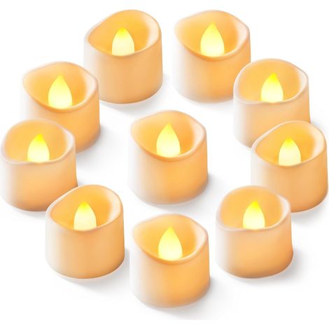 Moule à Bougie - Bougies LED Sans Flamme - Fonctionne sur Piles - Durée de Vie 200 Heures - Pour Décoration de Table Mariage Fête Thème Halloween Décor Festif - Lot de 24 (1/5)