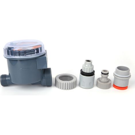 Programmateur d'arrosage solaire G1-1/4 DN32 Automatique Intelligent pour Jardin Pom Gris Étanche (1/5)
