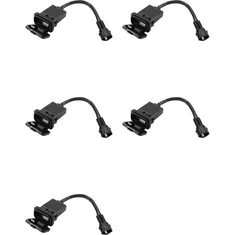 Compatibile con la porta di ricarica a impulsi dell'interfaccia di alimentazione USB a 5 porte per motociclette, adatta ai modelli SR450, 800NK e 800NK. (1/4)
