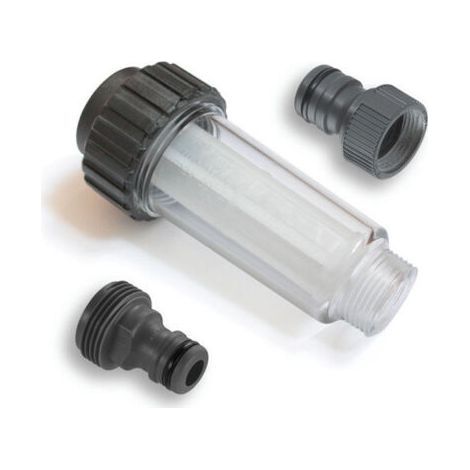 Filtre à eau avec raccords enfichables pour nettoyeur haute pression, pompe de jardin, arrosage de jardin, camping-car connexion 3/4 pouce compatible avec Kärcher (1/5)