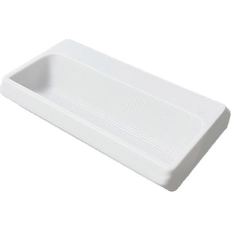 Support de rangement de bureau ergonomique, adapté à deux thermomètres numériques, base antidérapante, gain de place, blanc. (1/5)