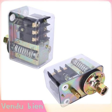 Contrôleur de pression pneumatique 8KG 380V, interrupteur triphasé pour avec fer et cuivre, matière plastique pour (1/4)