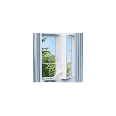 Kit calfeutrage climatiseur mobile 500 cm – Polyester 210T avec revêtement PU – Installation facile sans perçage – Pour fenêtres à battants (1/5)
