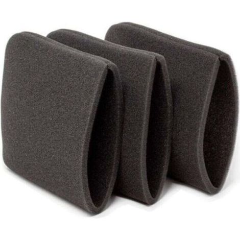 Lot de 3 Filtres à Eau - Mousse - pour Filtres Aspirateur Shopvac 90585 Coton (1/4)