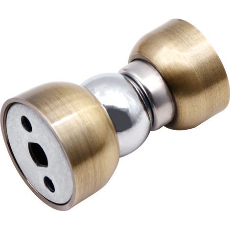 CCYKXA Mini Magnetic Door Stopper Set Wall Mounted Metal Door Stops (Gold)