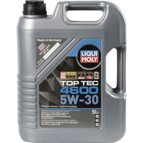 LIQUI MOLY LIQUI MOLY OLIO 5W30 5L TOP TEC 4600 / 505.01 505.00 502.00 / 229.51 / BMW / DB / OPEL (1/2)