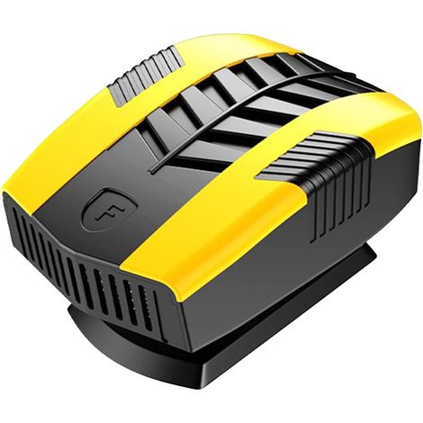Chauffage de voiture portable  Dégivreur de pare-brise - 12 V pour pare-brise d'hiver, jaune