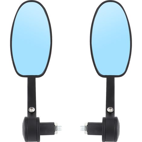Una coppia di specchietti retrovisori per moto da 7/8'', specchietti laterali di ricambio per manubrio moto.