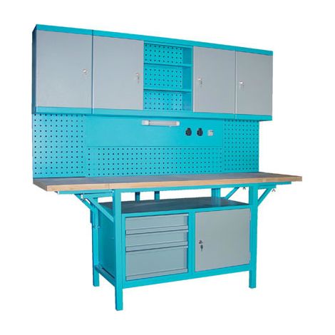 Güde – Tiroirs additionnels pour établi – Ossature métallique – Charge max. 40 kg – Largeur 435 mm – Hauteur 85 mm – Profondeur 520 mm