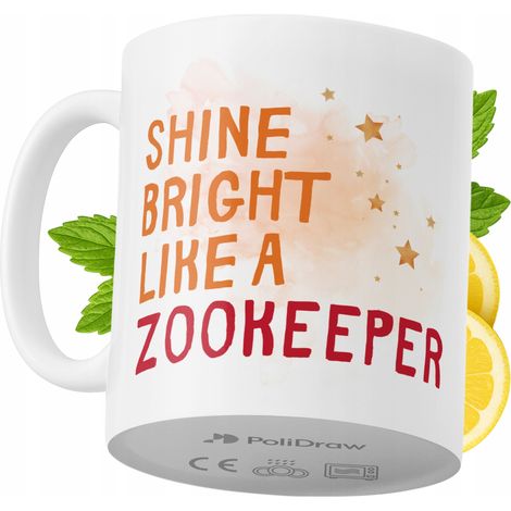 Tazza per un guardiano dello zoo, divertente e umoristica, tazza da caffè/tè con testo divertente e grafica, tazza per compleanni, onomastici e festività, tazza premium per occasioni speciali per casa