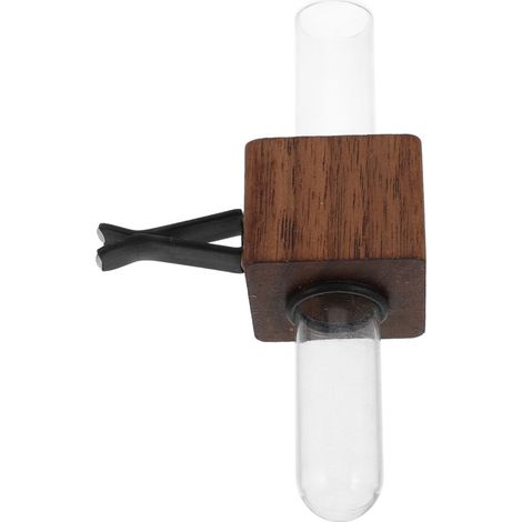 5Pièces Porte-Fleurs Auto Clip Vent Avec Vase En Verre Et Bois Coloré (1/2)