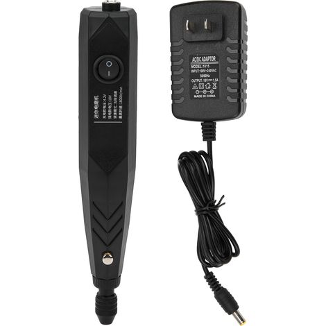 Ortviai Graveuse électrique portative LXGD-006, 18 000 tr/min, corps en aluminium noir, pour bois, plastique et métaux fins (1/5)