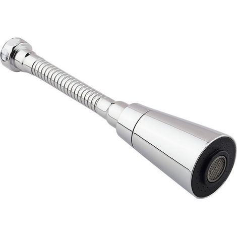 Aireador de grifo, giratorio 360°, colador ahorrador de agua, extensión de ducha para fregaderos de cocina, 22 cm (1/3)