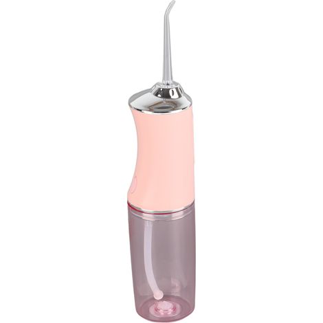 Irrigateur dentaire professionnel portable électrique pour nettoyage des dents, outil de soin buccal domestique, rose. (1/5)