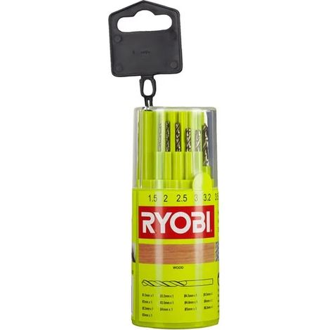 Ryobi RAK13HSS Kit 13 embouts HSS-G pour percer le bois, la maçonnerie et le métal (1/2)