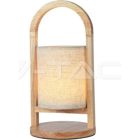 Lámpara de mesa LED V-TAC de 1,5 W, 160 x 320 mm, beige, recargable, regulable al tacto, blanco cálido (1/5)
